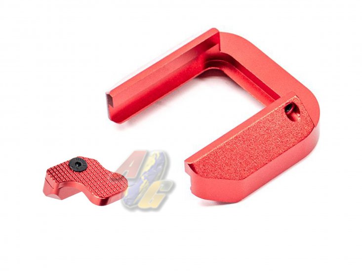 C&C SP Style MPX Magwell and Mag Release For APFG MPX-K/ MCX GBB ( Red ) - Click Image to Close