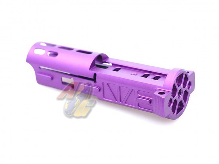 5KU CNC Aluminum Lightweight Bolt For Action Army AAP-01 GBB ( Type 2, Purple ) - Click Image to Close