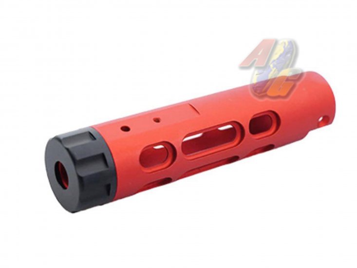 5KU CNC Aluminum Outer Barrel For Action Army AAP-01 GBB ( Type B/ Red ) - Click Image to Close