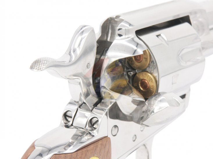 AGT Full Stainless Steel SAA 4.75 Inch Gas Revolver ( Stainless Mirror Finish ) - Click Image to Close