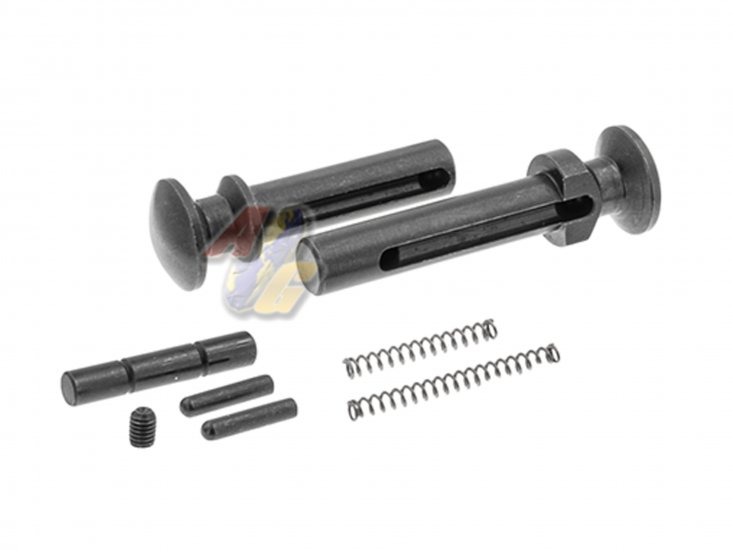 --Out of Stock--T8 Steel Extended Take Down Receiver Pin with Detent and Spring For Tokyo Marui M4 Series GBB ( MWS ) - Click Image to Close