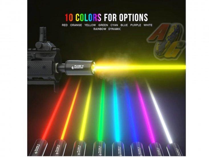 Eshooter Flare M Tracer Unit ( Black/ RGB Rainbow Color ) - Click Image to Close