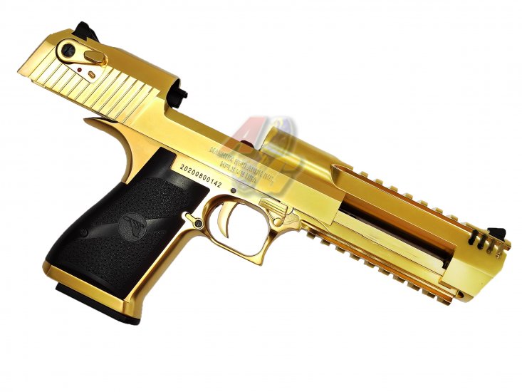 Cybergun/ WE Full Metal Desert Eagle L6 .50AE Pistol ( Gold/ Licensed by Cybergun ) - Click Image to Close