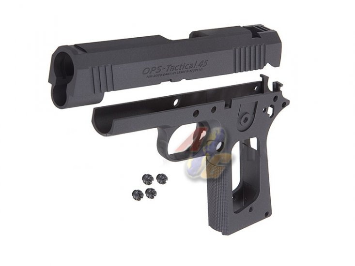 --Out of Stock--Guarder Aluminum Slide & Frame For Marui Desert Warrior 4.3 ( Black ) - Click Image to Close