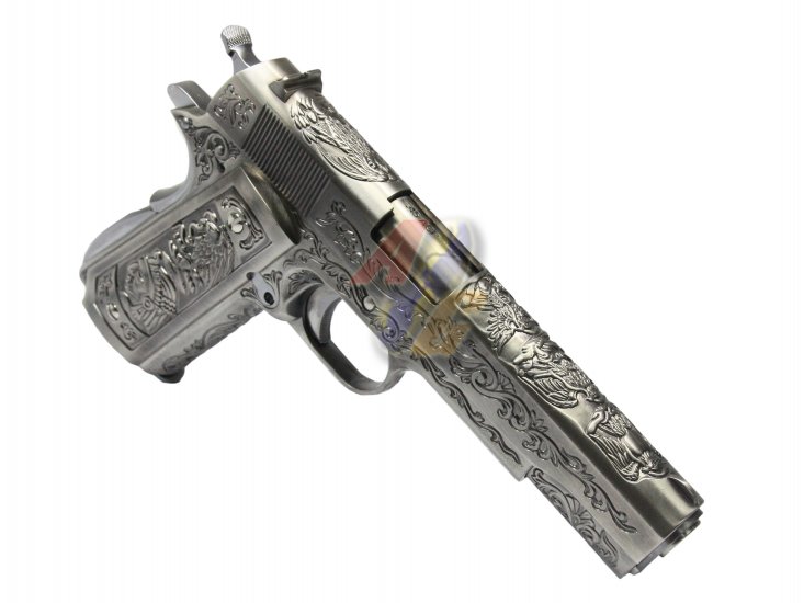 WE 1911 Classic Floral Pattern Gas Blowback Pistol - Click Image to Close