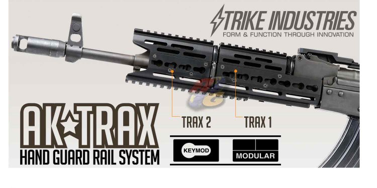 --Out of Stock--Strike Industries AK Modular/ KeyMod Handguard Rail - TRAX 1 - Click Image to Close