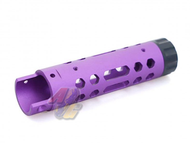 5KU CNC Aluminum Outer Barrel For Action Army AAP-01 GBB ( Type A/ Purple ) - Click Image to Close