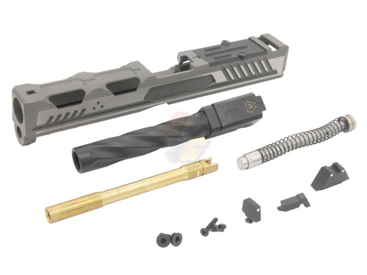 --Out of Stock--EMG Strike Industries ARK 17 Titanium Slide and Steel Barrel For Tokyo Marui G17 Gen.3 Series GBB - Click Image to Close