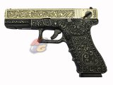 --Out of Stock--WE H18C with LED Gun Case ( Golden Slide/ Ivory Frame )
