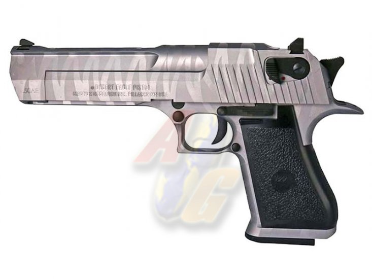 --Out of Stock--Cybergun/ WE Full Metal Desert Eagle .50AE Pistol ( Tiger Stripe Silver/ Licensed by Cybergun ) - Click Image to Close