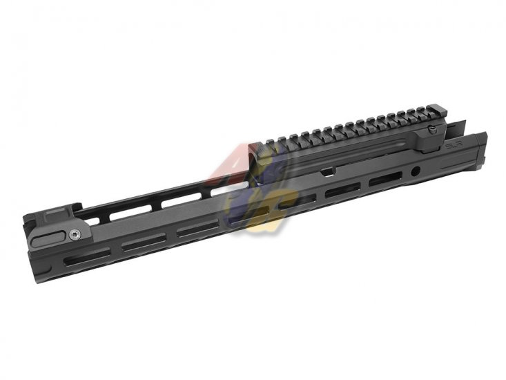 SLR Airsoftworks 14.7" Light M-Lok EXT Extended Handguard Rail For Tokyo Marui AKM GBB ( Black ) ( by DYTAC ) - Click Image to Close