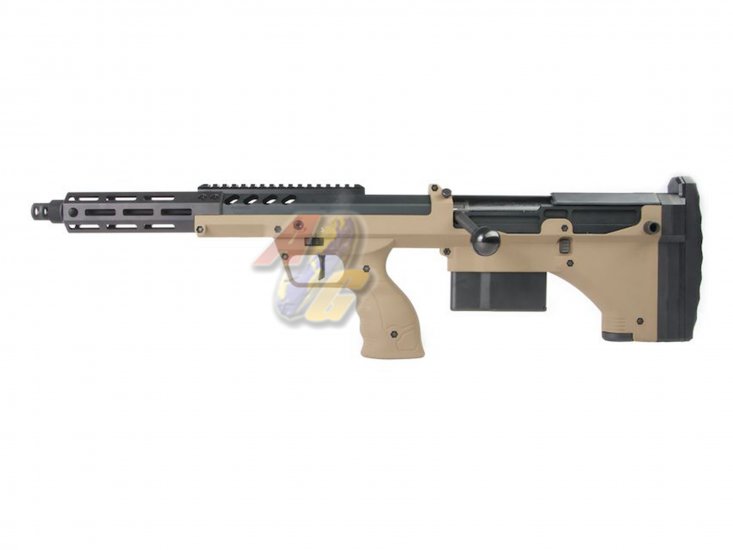 Silverback SRS A2/ M2 Sniper Rifle ( Covert, 16 inch Barrel/ FDE/ Left Hand ) ( Licensed by Desert Tech ) - Click Image to Close