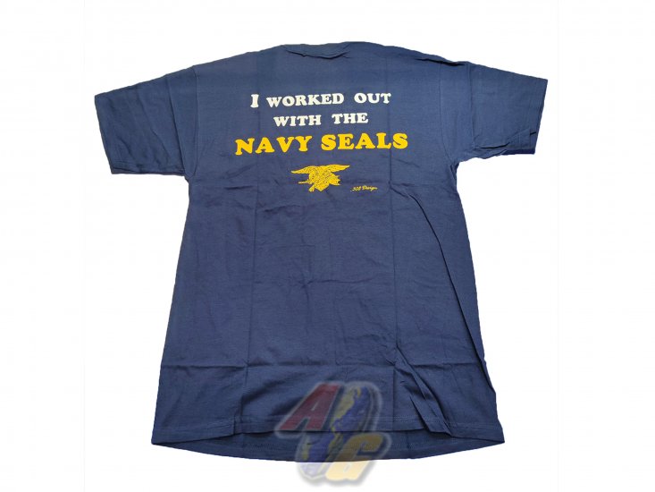 Gildan T-Shirt ( Dark Blue, Navy Seals, XL ) - Click Image to Close