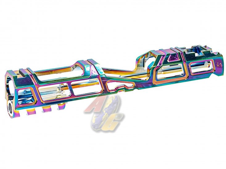 LA Capa T6 Aluminum 5.1 Hyper Slide For Tokyo Marui Hi-Capa Series GBB ( Rainbow ) - Click Image to Close