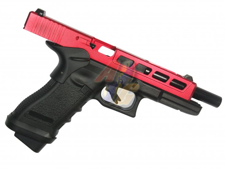 --Out of Stock--Army CNC Metal Slide H34 F Style GBB Pistol ( Red ) - Click Image to Close