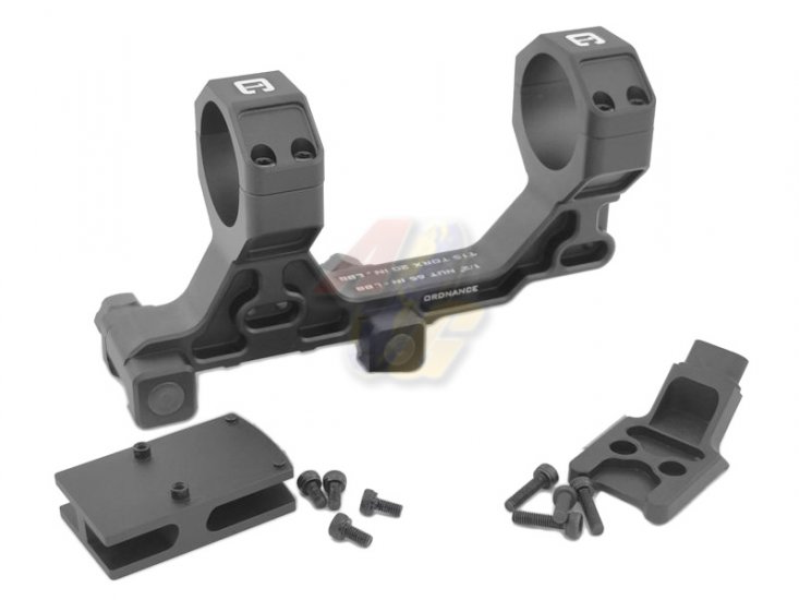 Airsoft Artisan BO Style 30mm Modular Mount For 20mm Rail with RMR Adapter ( BK ) - Click Image to Close