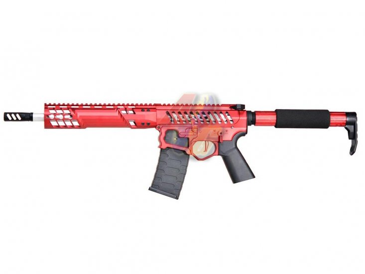 EMG F1 SBR BDR-15 AEG ( Red/ Red Switch/ Tron Stock ) ( by APS ) - Click Image to Close