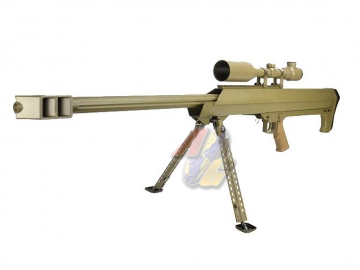 Snow Wolf Metal M99 Air-Cocking Sniper with Scope ( Tan ) - Click Image to Close