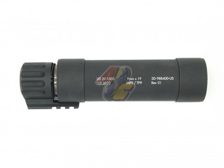 Angry Gun MP9/ TP9 Power Up Dummy Suppressor ( 2021 Version/ Black ) - Click Image to Close