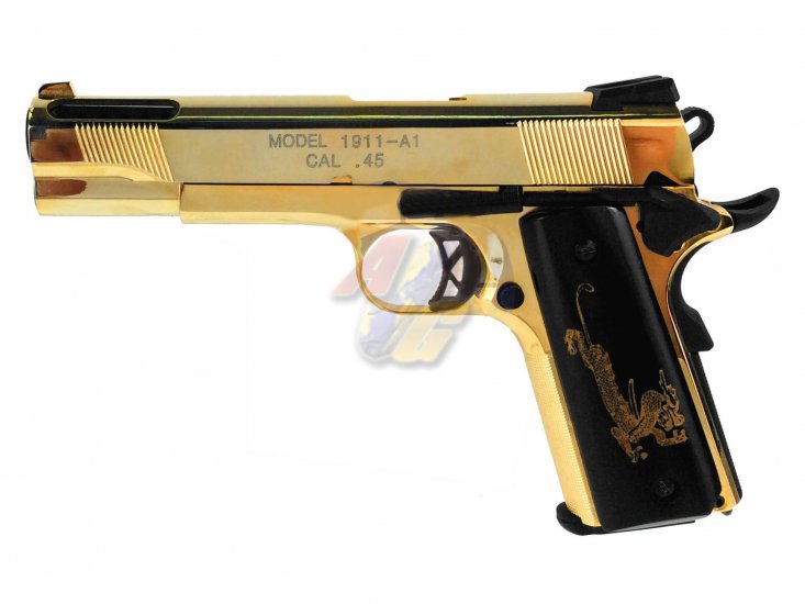 --Out of Stock--AG Custom Face Off Style 1911 V12 GBB ( Golden ) - Click Image to Close