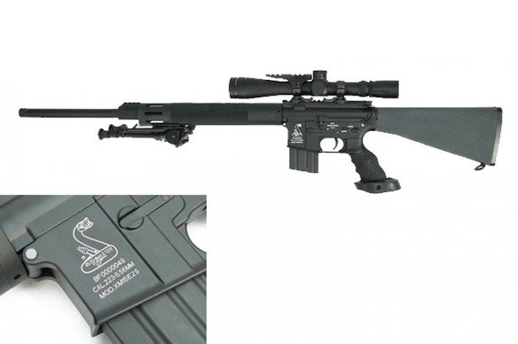 King Arms 24" Free Float Heavy Barrel Sniper Rifle - Click Image to Close