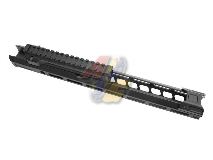 SLR Airsoftworks 14.7" Light M-Lok EXT Extended Handguard Rail For Tokyo Marui AKM GBB ( Black ) ( by DYTAC ) - Click Image to Close