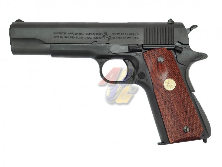 AG Custom Tokyo Marui M1911 GBB with Full Steel Parts and Wood Grip - Click Image to Close