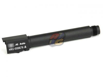 --Out of Stock--NINE BALL SAS Type Metal Outer Barrel For Tokyo Marui HK.45 GBB ( BK )