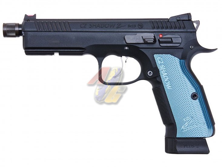 KJ Works CZ Shadow 2 GBB with Thread Barrel ( Co2 ) - Click Image to Close