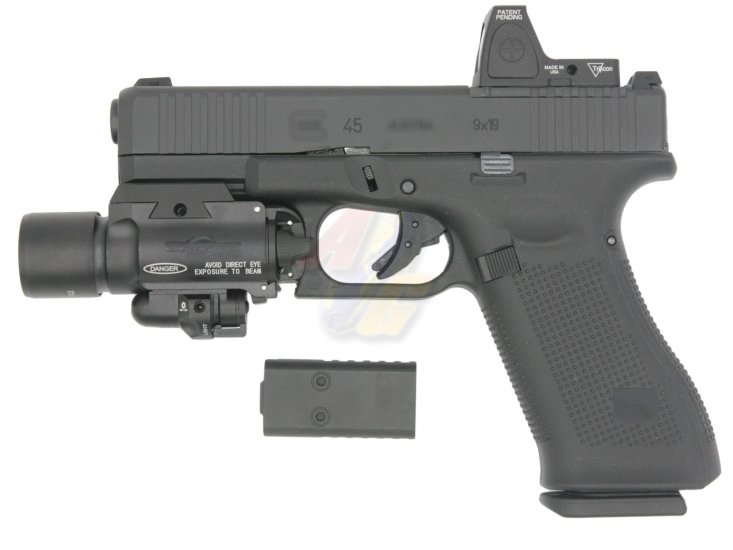 --Out of Stock--AG Custom H45 GBB with Mafioso Steel Slide with RMR and Flash Light - Click Image to Close