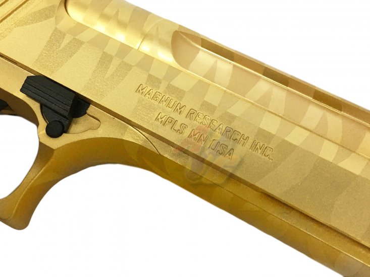 Cybergun/ WE Full Metal Desert Eagle .50AE Pistol ( Tiger Stripe Gold/ Licensed by Cybergun ) - Click Image to Close