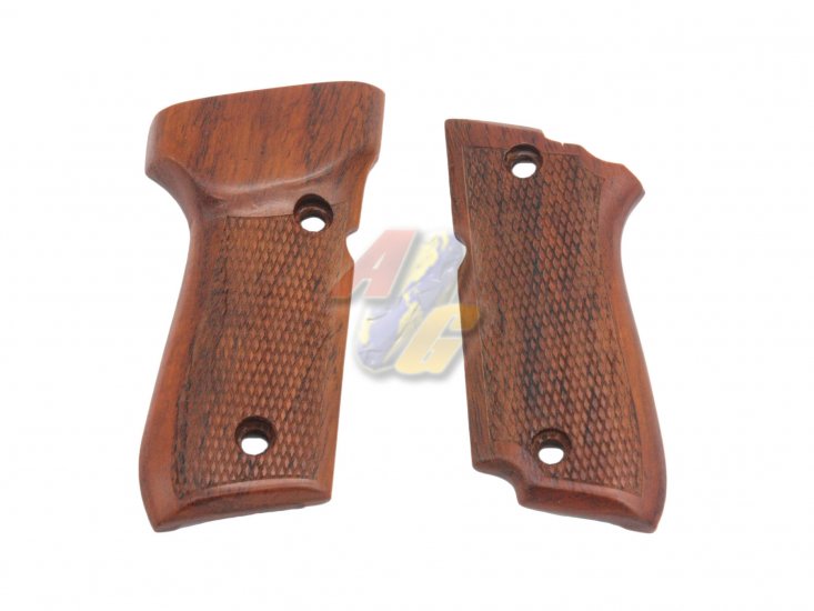 KIMPOI SHOP Hand Carved Type A Wood Grip For KSC M93R Series GBB ( System 7 ) - Click Image to Close