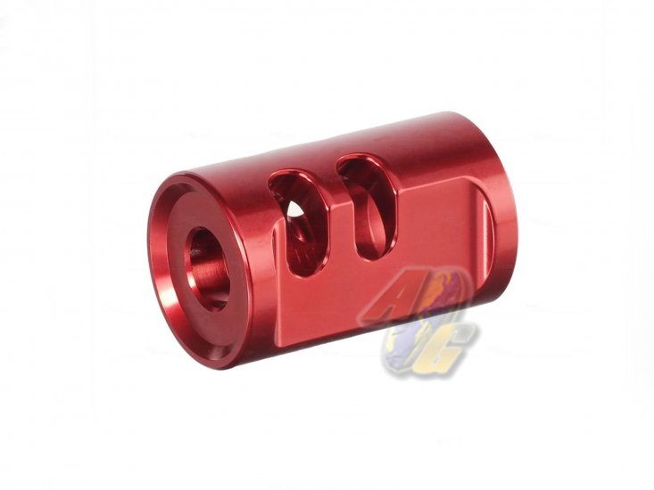 TTI Airsoft Type-A Compensator ( 14mm-/ Red ) - Click Image to Close