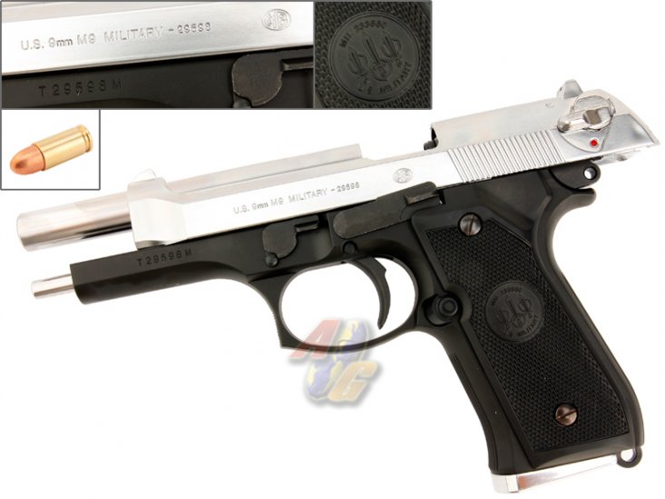 Tokyo Marui M92F Military Model ( Silver Slide - Variation Limited Edition ) - Click Image to Close