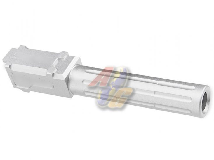 --Out of Stock--5KU Aluminum 9INE Barrel For Tokyo Marui G19 GBB ( Silver ) - Click Image to Close