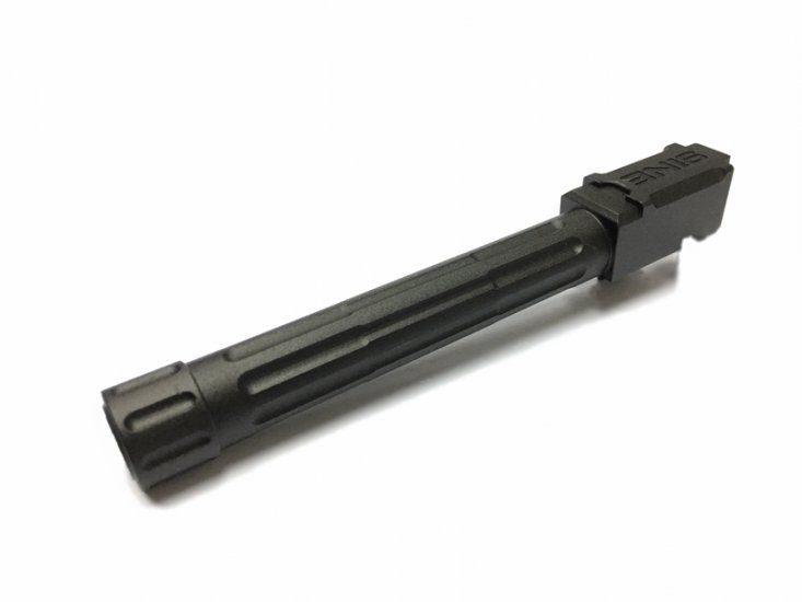 --Out of Stock--Airsoft Surgeon 9INE 14mm CCW Threaded Barrel For Tokyo Marui G17 Series GBB ( Black ) - Click Image to Close