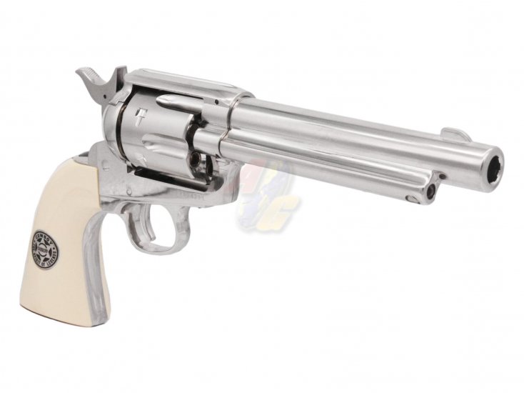 --Out of Stock--Umarex SAA Cowboy Police Co2 Airsoft Revolver ( Silver/ 6mm ) - Click Image to Close