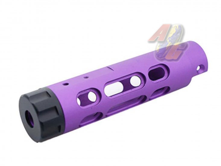 5KU CNC Aluminum Outer Barrel For Action Army AAP-01 GBB ( Type B/ Purple ) - Click Image to Close