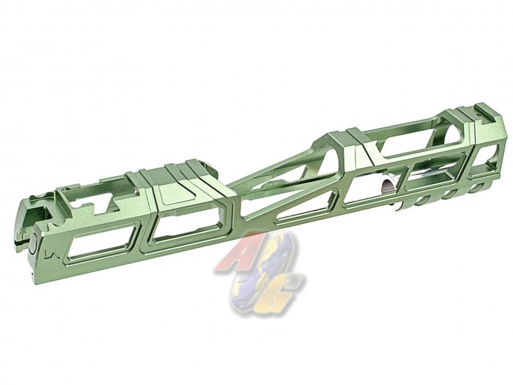 LA Capa T6 Aluminum 5.1 Hyper Slide For Tokyo Marui Hi-Capa Series GBB ( Green ) - Click Image to Close