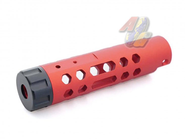 5KU CNC Aluminum Outer Barrel For Action Army AAP-01 GBB ( Type A/ Red ) - Click Image to Close