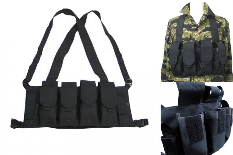 King Arms Chest Pouches (BK) - Click Image to Close