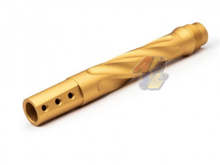 TTI Airsoft Fluted Outer Barrel For TTI Airsoft TP22 GBB ( Golden ) - Click Image to Close