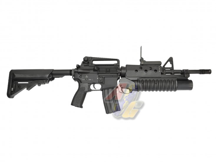 AG Custom M4 AEG with M203 Set and B*M Grip with Marking - Click Image to Close