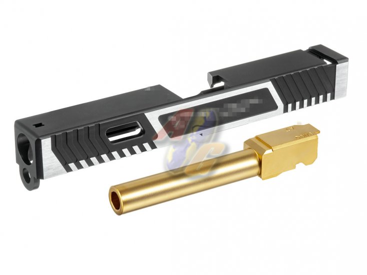 --Out of Stock--Gunsmith Bros G Style TTI 17 Slide Set ( Gold Barrel/ 2 Tone Slide ) - Click Image to Close