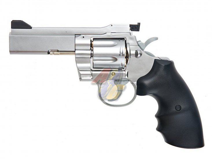 Tokyo Marui Python PPC Custom Spring Revolver ( 4 Inch/ Silver ) - Click Image to Close