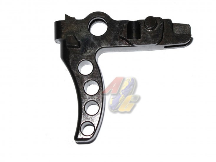 Wii CNC Hardened Steel Trigger B For Tokyo Marui M4 Series GBB ( MWS ) - Click Image to Close