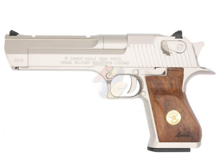 --Out of Stock--AG/ ALC Custom Full Steel Desert Eagle .50AE Pistol with Wood Grip ( Matt Silver ) - Click Image to Close