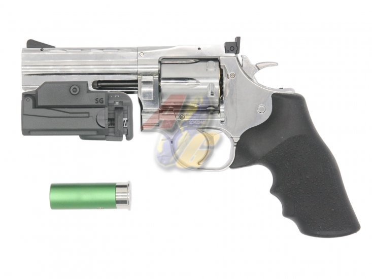 AG Custom Dan Wesson 715 4" Revolver with MSL 715 Grenade Launcher ( SV/ BK ) - Click Image to Close