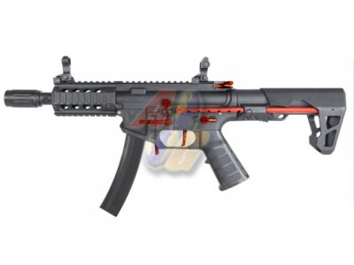 --Out of Stock--KING ARMS PDW 9mm SBR Shorty AEG ( Red Black )