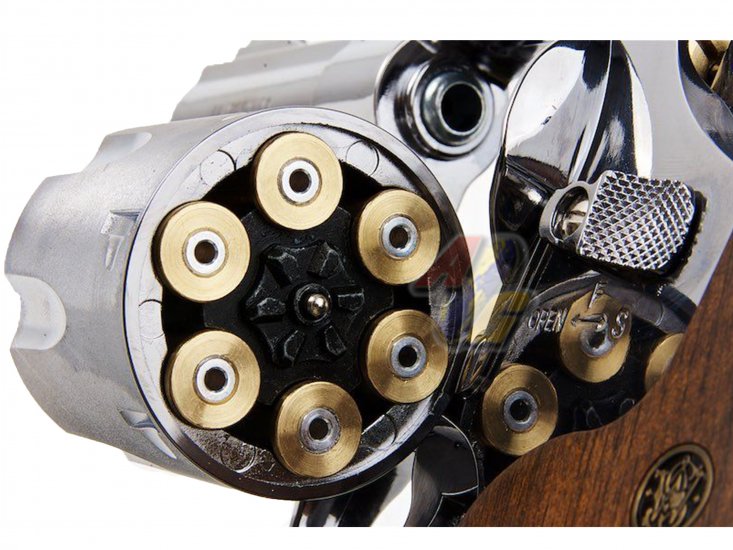 Umarex S&W M29 Co2 Revolver ( 3 Inch, SV/ BR ) ( by WinGun ) - Click Image to Close